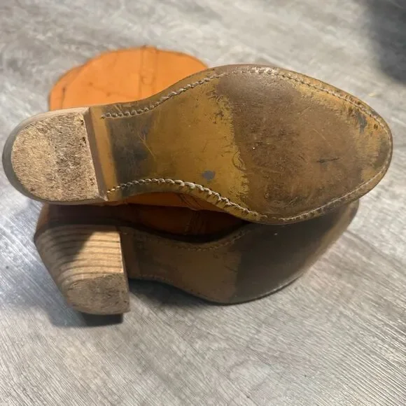 Vintage Durango Campus Leather Knee High Boots 7.5 8 Brown - Picture 6 of 9